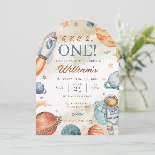 宇宙1歳 招待状 (スタンド正面)