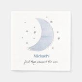 宇宙1stトリップのまわりにザ・サン誕生日 スタンダードカクテルナプキン (正面)