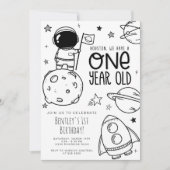 宇宙1st誕生日パーティの招待状- Houston ONE 招待状 (正面)