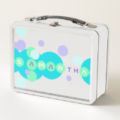 宇宙2かカスタマイズら8文字までの弁当箱 メタルランチボックス (正面)