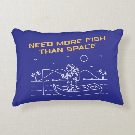 宇宙2より魚が多い アクセントクッション (正面)