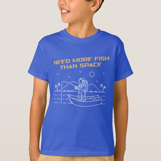 宇宙2より魚が多い Tシャツ (正面)