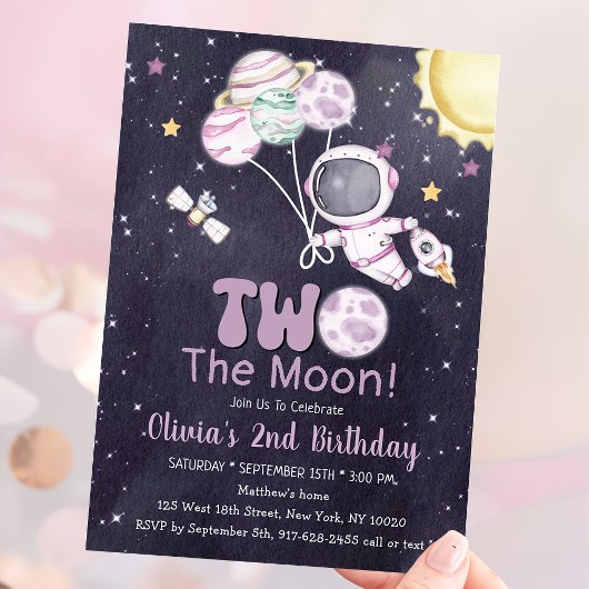 宇宙2回目の誕生日のまわりに日帰り 招待状