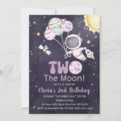 宇宙2回目の誕生日のまわりに日帰り 招待状 (正面)