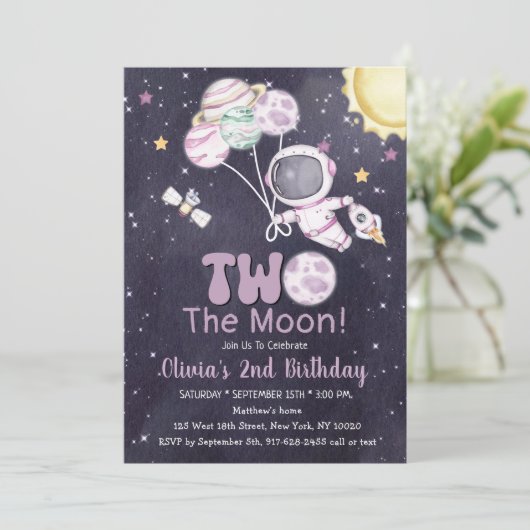 宇宙2回目の誕生日のまわりに日帰り 招待状 (スタンド正面)