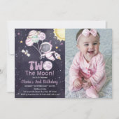 宇宙2回目の誕生日のまわりに日帰り 招待状 (正面)