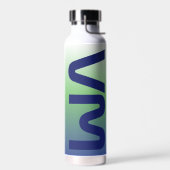 宇宙2文字モノグラム勾配水瓶 ウォーターボトル (左面)