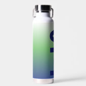 宇宙2文字モノグラム勾配水瓶 ウォーターボトル (正面)