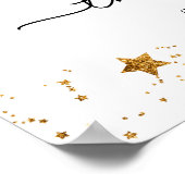 宇宙2月2日の誕生日ウェルカムサイン ポスター (角)