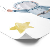 宇宙2月2日の誕生日ウェルカムサイン ポスター (角)