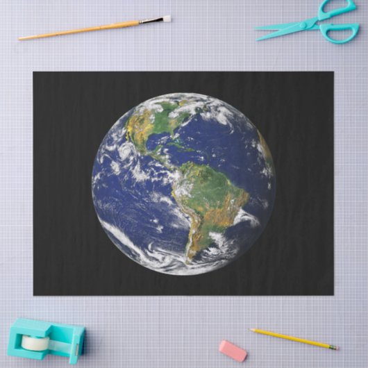 宇宙23"からの惑星の地球ティッシュペーパーを包みます 薄葉紙 (クラフト)