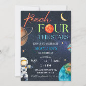 宇宙4thリーチフォーザスターズ銀河系誕生日 招待状 (正面)