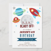 宇宙4th誕生日 招待状 (正面)