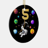宇宙5年前5誕生日惑星宇宙飛行士 セラミックオーナメント (右)