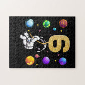 宇宙6歳6誕生日惑星宇宙飛行士 ジグソーパズル (横)