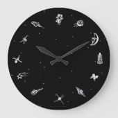 "宇宙"の時計 ラージ壁時計 (正面)