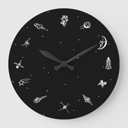 "宇宙"の時計 ラージ壁時計 (正面)