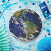 宇宙(アメリカ)の使い捨て可能な紙皿からの地球 ペーパープレート (パーティー)