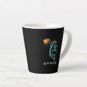 宇宙 カフェラテマグ (右アングル)