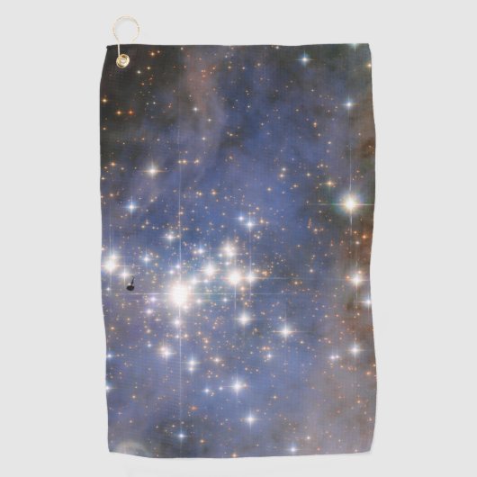 宇宙 カリーナ星雲 ダイヤモンド 星 in ハッブル ゴルフタオル (正面)