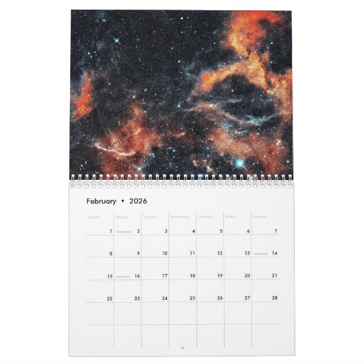 宇宙 カレンダー (2月 2026)