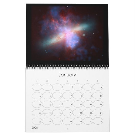 宇宙 カレンダー (1月 2026)