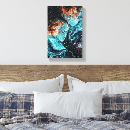 宇宙 キャンバスプリント (インサイチュ (寝室))