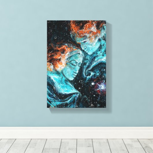 宇宙 キャンバスプリント (インサイチュ (ウッドフロア))