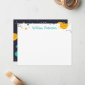 宇宙  サンキュー ノートカード (正面/裏面インサイチュ)