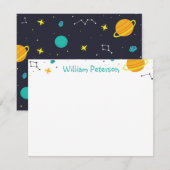 宇宙  サンキュー ノートカード (正面/裏面)