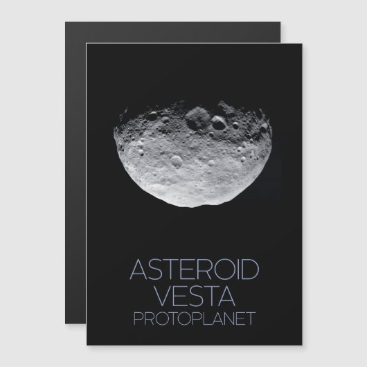 宇宙、システ太陽のム、小惑星ベルト、ベスタ マグネット招待状 (正面/裏面)