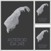 宇宙、システ太陽のム、小惑星帯、IDA 243 シール (正面)