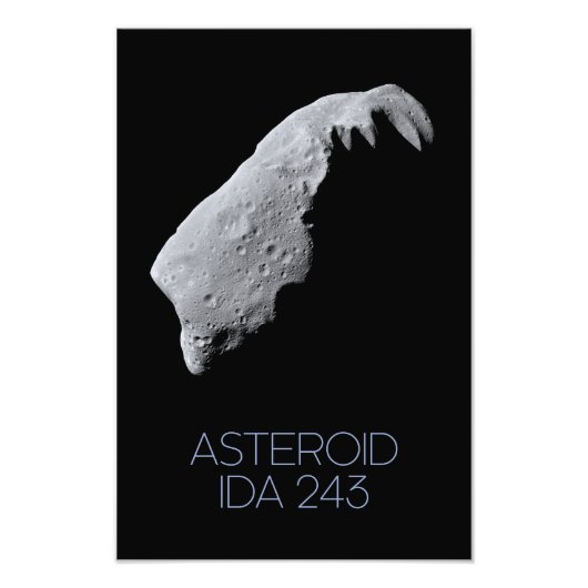宇宙、システ太陽のム、小惑星帯、IDA 243 フォトプリント (正面)