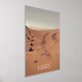 宇宙、システ太陽のム、惑星火星、好奇心 箔ポスター (レイダウン)