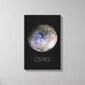 宇宙、システ太陽のム、矮星セレス キャンバスプリント (正面)