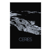 宇宙、システ太陽のム、矮星セレス フォトプリント            (正面)