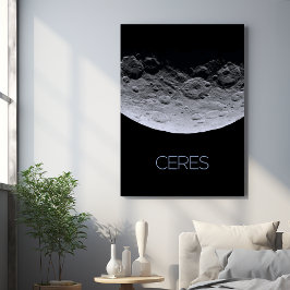 宇宙、システ太陽のム、矮星セレス メタルプリント
