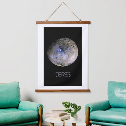 宇宙、システ太陽のム、矮星セレス 吊り下げ型タペストリー (リビング)