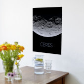 宇宙、システ太陽のム、矮星セレス 箔ポスター (レイダウン (キッチン))