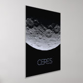 宇宙、システ太陽のム、矮星セレス 箔ポスター (レイダウン)