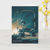 宇宙、システ太陽のム、10年の好奇心 カード (黄色い花)
