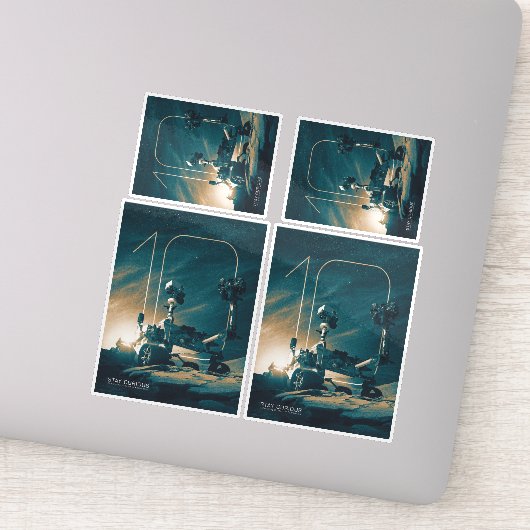 宇宙、システ太陽のム、10年の好奇心 シール (詳細)