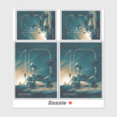 宇宙、システ太陽のム、10年の好奇心 シール (シート)