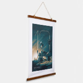 宇宙、システ太陽のム、10年の好奇心 吊り下げ型タペストリー (傾斜あり)