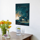 宇宙、システ太陽のム、10年の好奇心 箔ポスター (レイダウン (キッチン))