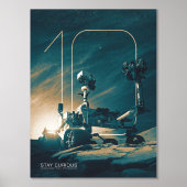 宇宙、システ太陽のム、10年の好奇心 箔ポスター (正面)