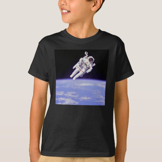 宇宙・シャツ宇宙飛行士 Tシャツ (正面)