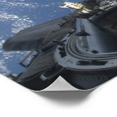 宇宙・シャトルアトランティスの部分的見解 ポスター (角)