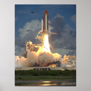 宇宙・シャトル・エンデバーの立ち上げ(STS-57) ポスター