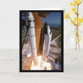 宇宙・シャトル「エンデバー」の爆破 カード (黄色い花)